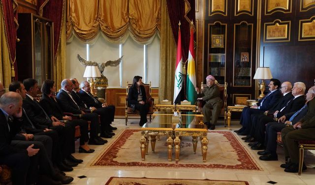 DEM Parti heyeti, KDP lideri Barzani ile görüştü