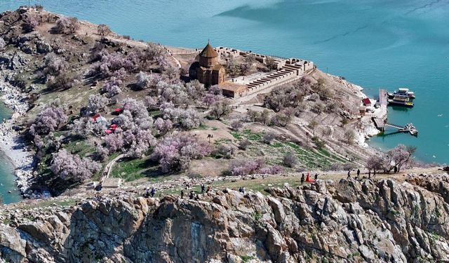 Akdamar Adası Badem Çiçeği Festivali’ne hazırlanıyor