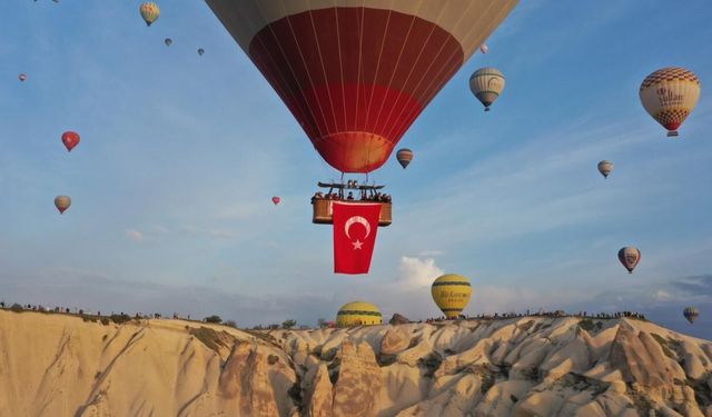 Kapadokya'da turistik merkezler bayram tatilinde 57 bin 988 ziyaretçiyi ağırladı