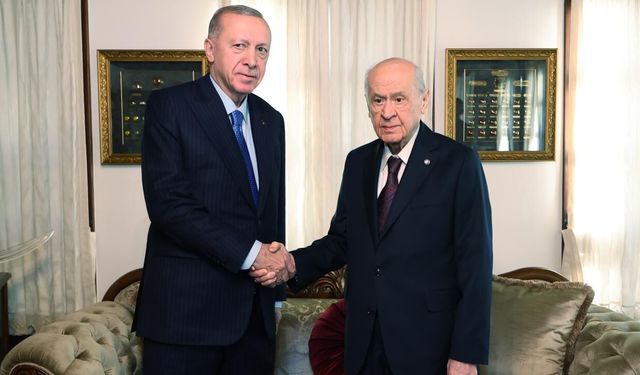 Cumhurbaşkanı Erdoğan Bahçeli'yi kabul etti