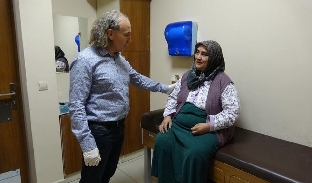 Göğsünden çıkarıldı! Ağırlığı tam 8,5 kilogram!