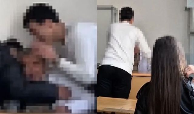 Lisede skandal görüntüler! Ankara'da öğretmene yapılanlar "pes" dedirtti