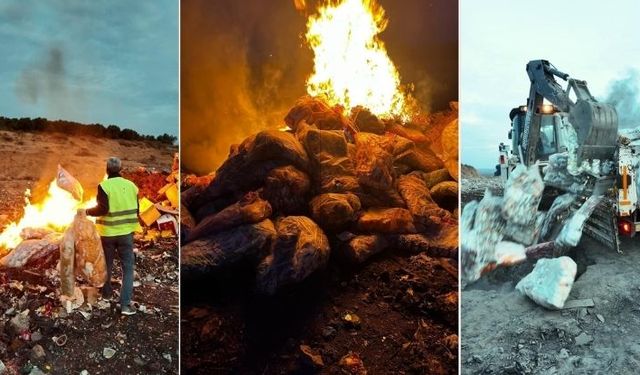 Çocukları zehirleyeceklerdi! 2 ton cips, şekerleme ve çikolata imha edildi