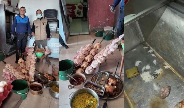 Mide bulandıran görüntüler! 'Leş koku var' dediler, dönerci ifşa oldu...