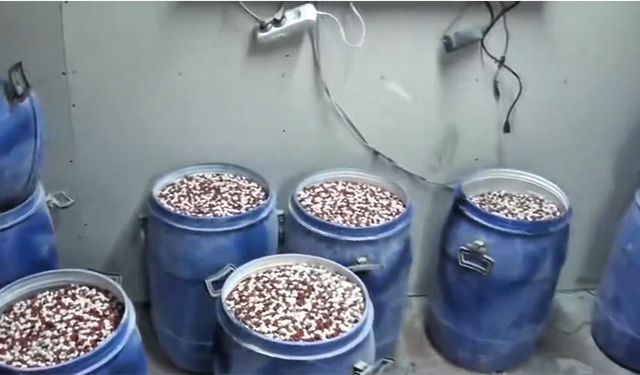 İstanbul ve İzmir’de narkotik operasyonu: 6 milyon 958 bin uyuşturucu hap ele geçirildi