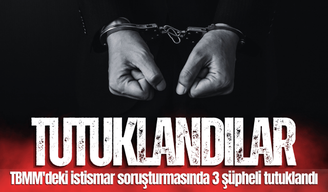 TBMM'deki istismar soruşturmasında 3 şüpheli tutuklandı