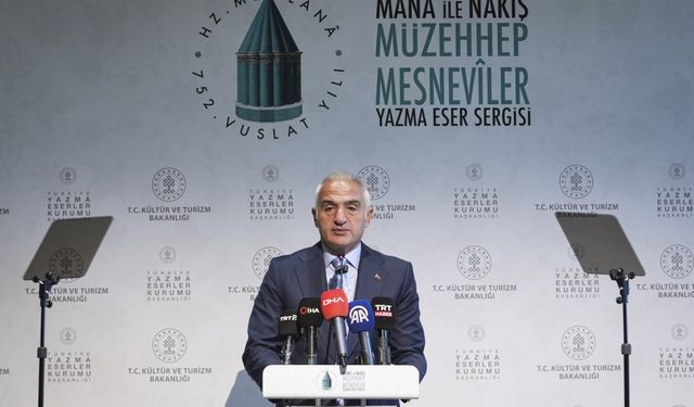 "Mana ve Nakış: Müzehhep Mesneviler Yazma Eser Sergisi" açıldı