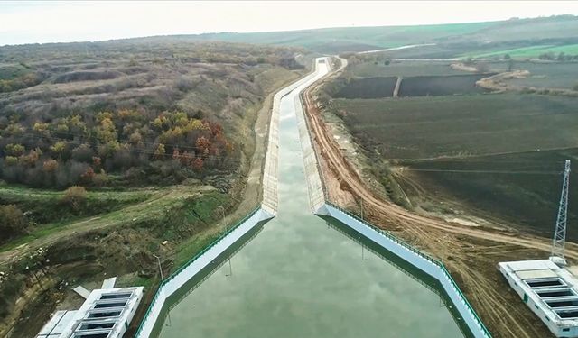 Meriç Nehri'nden Çakmak Barajı'na su aktarımı başladı