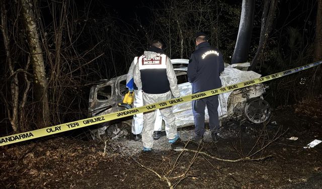 Safranbolu'da korkunç kaza! Sürücü yanarak hayatını kaybetti