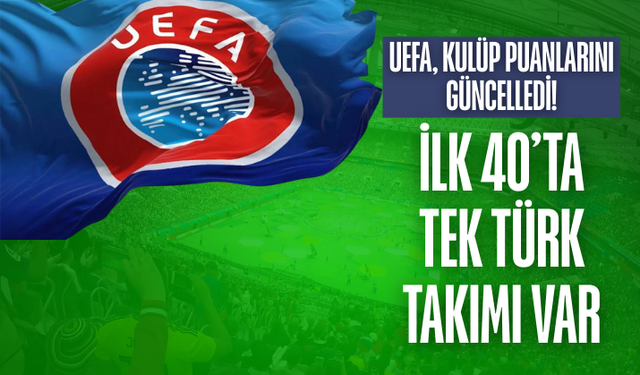 UEFA, kulüp puanlarını güncelledi! İlk 40’ta tek yalnızca Türk takımı var...