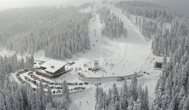 Ilgaz Dağı'nda yarıyıl tatili coşkusu