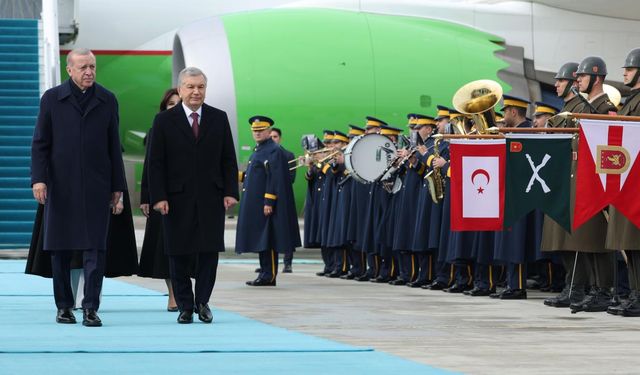 Özbekistan Cumhurbaşkanı Mirziyoyev Ankara'da