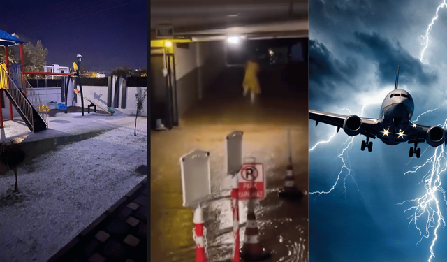 Antalya’da kışın esareti altına girdi