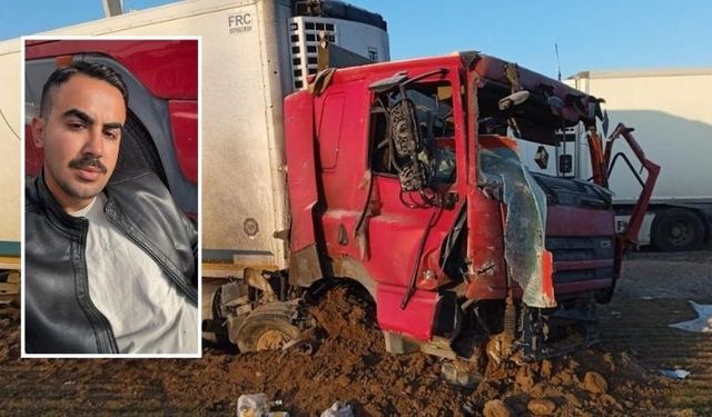 İran’da ölen Türk şoför Hüseyin Fırat’ın tırının son hali! Şarapnel asfaltı ve tırı delmiş...