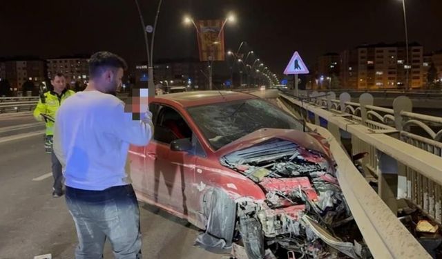 Yaptığı kazayı ailesine görüntülü anlattı!