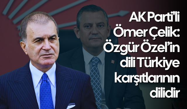 AK Parti'li Çelik: Özgür Özel’in dili Türkiye karşıtlarının dilidir