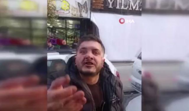 İstanbul'da yol verme kavgasında otobüsü yumrukladı