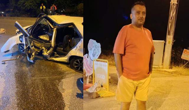 Fethiye'de korkunç kaza! Sürücü hayatını kaybetti