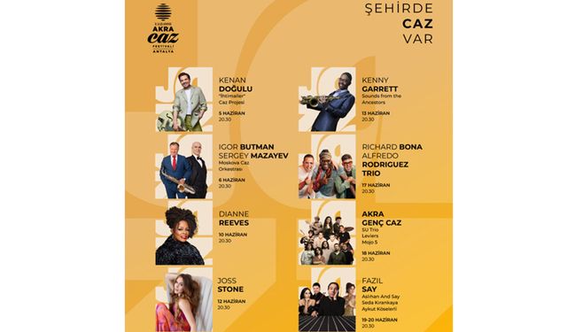 9. Antalya Akra Caz Festivali başlıyor