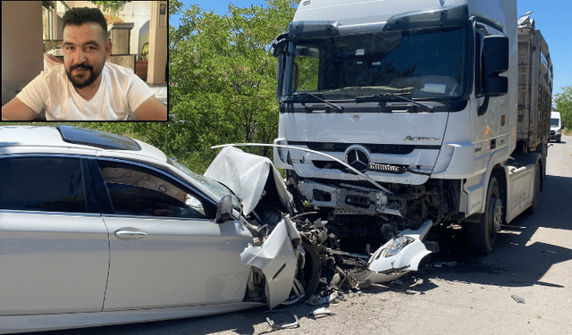 Kazada hurdaya dönen otomobilin sürücüsü hastanede hayatını kaybetti