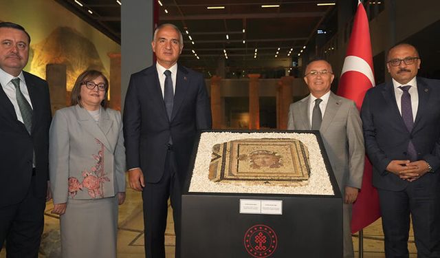 ABD'den iade edilen Zeugma Mozaik Paneli evine kavuştu