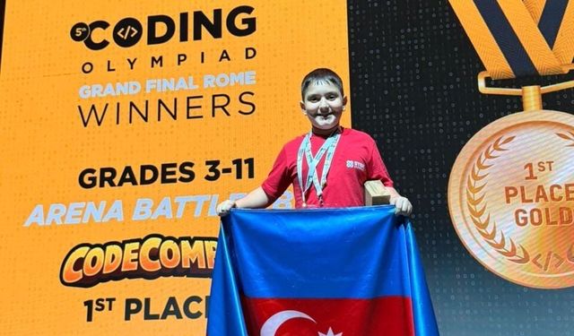 11 yaşındaki Ali Aslanov, İtalya'da dünya birincisi oldu