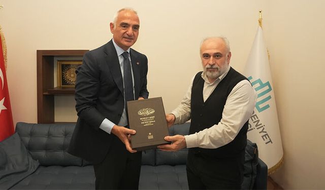 Bakan Ersoy'dan Prof. Dr. İhsan Fazlıoğlu'na ziyaret