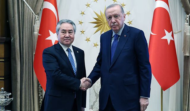 Cumhurbaşkanı Erdoğan, Kırgızistan Dışişleri Bakanı Kulubayev'i kabul etti