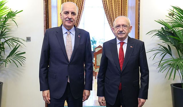 TBMM Başkanı Kurtulmuş, CHP Genel Başkanı Kılıçdaroğlu ile görüştü