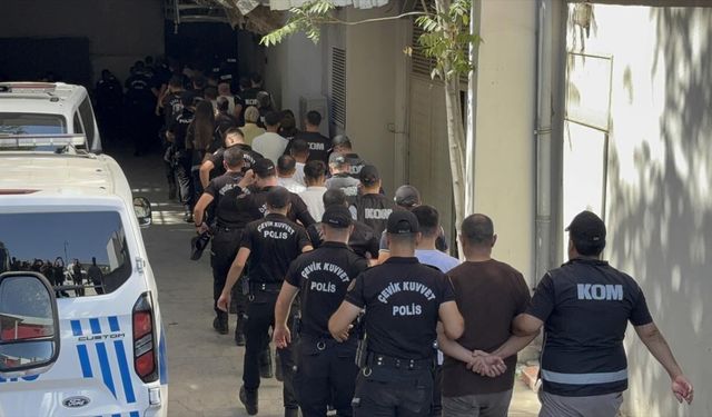 Gaziantep'te suç örgütüne yönelik operasyonda 18 tutuklama
