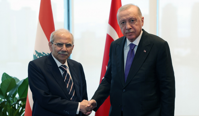 Cumhurbaşkanı Erdoğan, Lübnan Başbakanı Selam ile görüştü