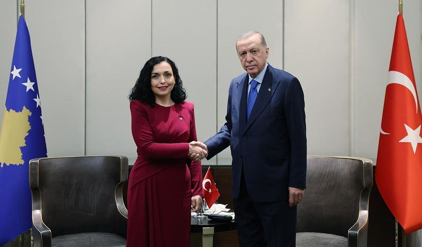 Kosova Cumhurbaşkanı Osmani’den Cumhurbaşkanı Erdoğan’a teşekkür