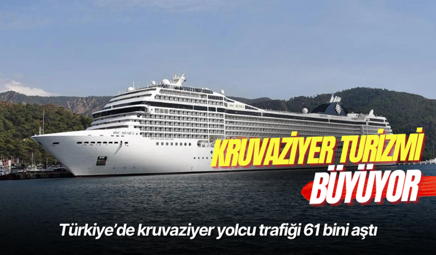 Türkiye’de kruvaziyer yolcu trafiği 61 bini aştı