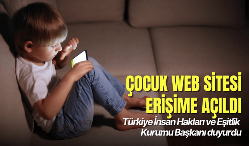 "Çocuk web sitesi" erişime açıldı