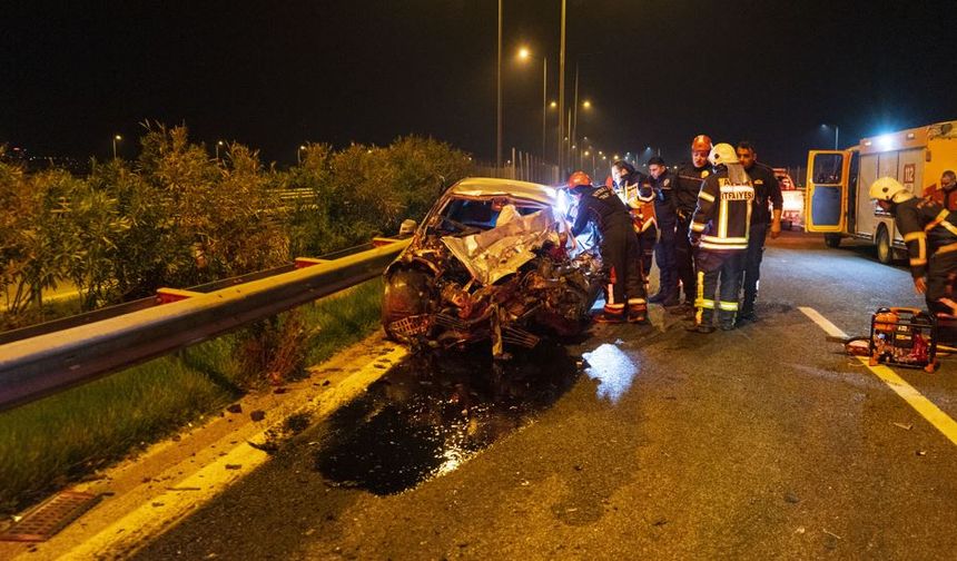 Aydın'da kamyonla çarpışan otomobilin sürücüsü öldü