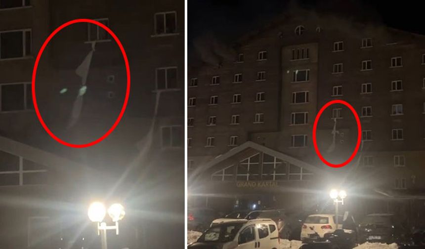 Otel yangınında can pazarı: Yangından çarşaflarla kurtulmaya çalıştılar