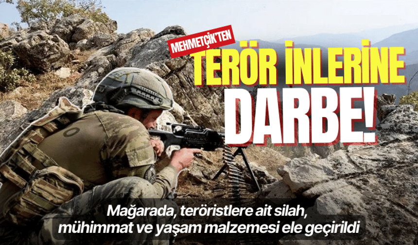 Mehmetçik teröristlerin inlerini basmaya devam ediyor