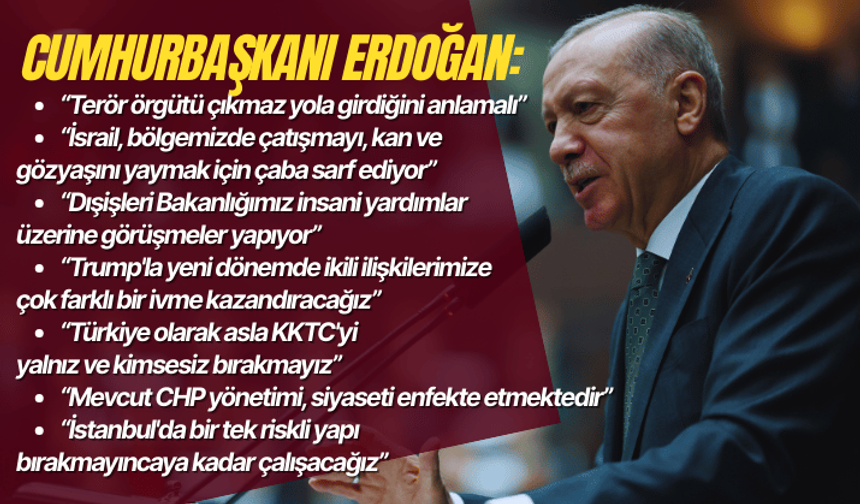 Cumhurbaşkanı Erdoğan’dan net mesaj! Terör örgütü artık çıkmaz yola girdiğini anlamalı