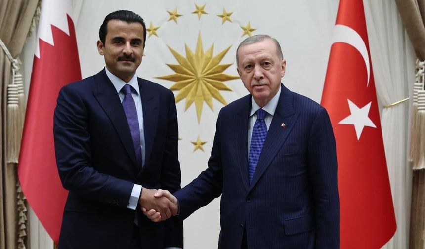 Cumhurbaşkanı Erdoğan, Katar Emiri ile görüştü