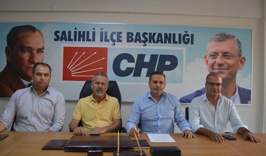 CHP Salihli İlçe Başkanı istifa etti