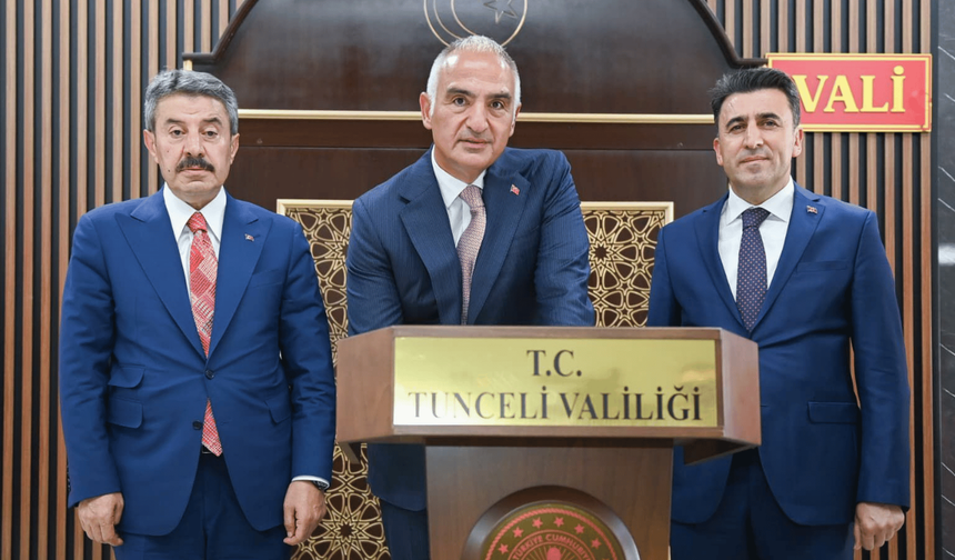 Bakan Ersoy Tunceli'de turizm hedeflerini açıkladı