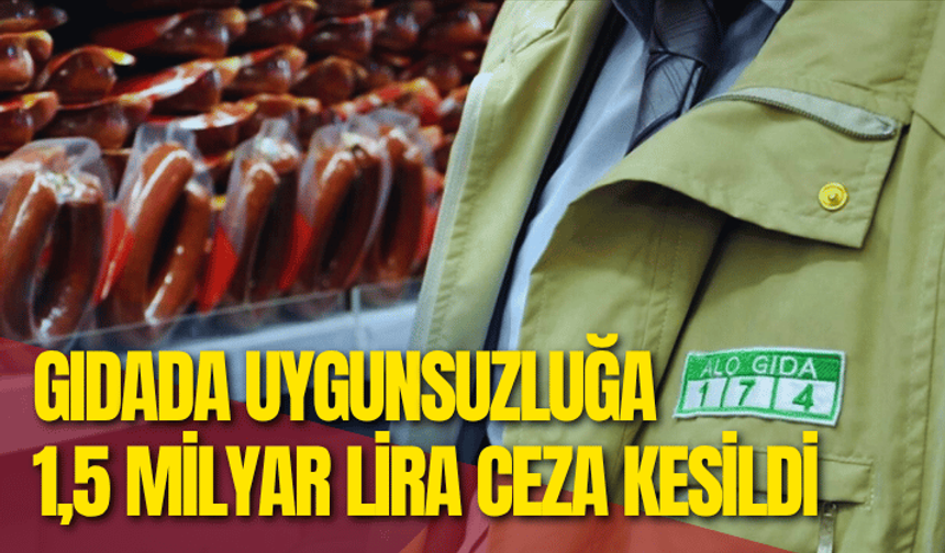 Gıdada uygunsuzluğa 1,5 milyar lira ceza kesildi