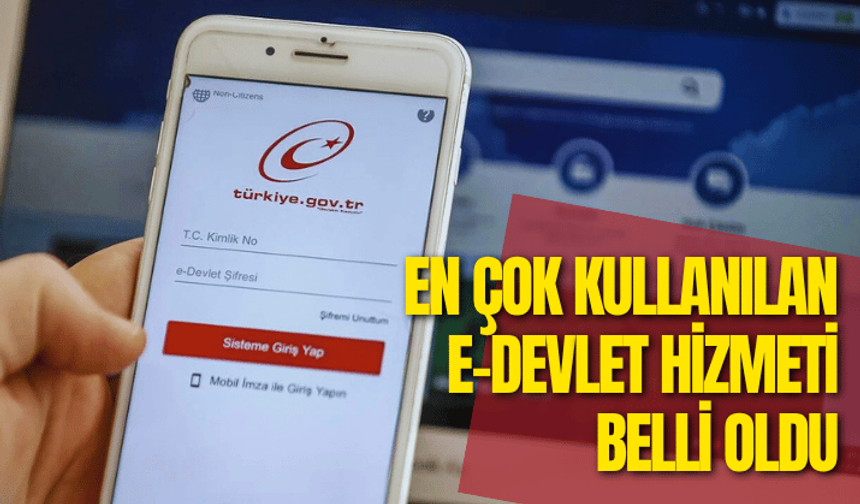 En çok kullanılan e-Devlet hizmeti belli oldu