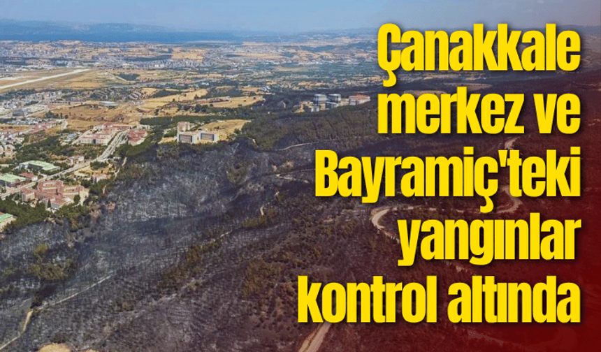 Bakan Yumaklı: Çanakkale merkez ve Bayramiç'teki yangınlar kontrol altında