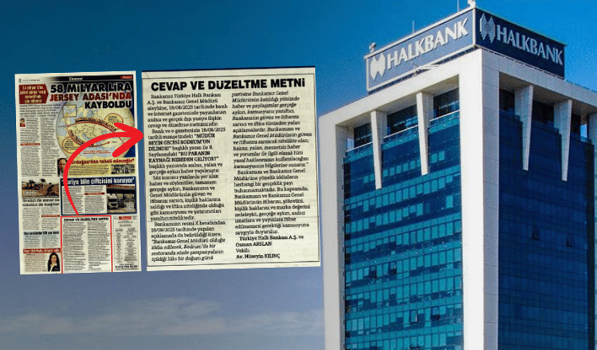 Sözcü ‘Halkbank’ hakkındaki yalan haberine tekzip yayımladı