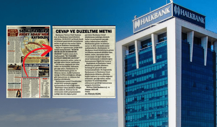 Sözcü ‘Halkbank’ hakkındaki yalan haberine tekzip yayımladı
