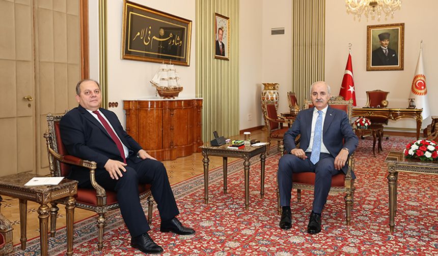 TBMM Başkanı Kurtulmuş, Yargıtay Başkanı Kerkez'i kabul etti