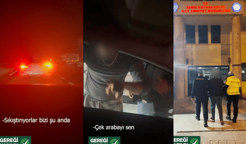 Antalya'da trafikte aracın önünü keserek tehdit ve hakarette bulunan kişiye ev hapsi