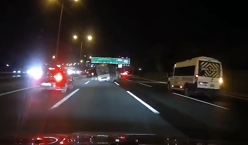 Beykoz'da makas atarak ilerleyen sürücü kazaya neden oldu