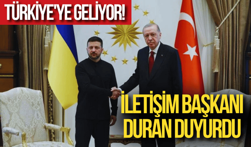 Ukrayna Devlet Başkanı Zelenski Türkiye'ye geliyor
